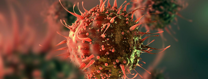 Coronavirus close up image