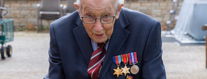 War veteran Tom Moore wanted to raise £1,000 for NHS