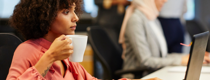 Woman working in an office